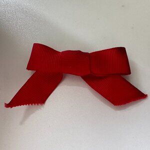 Small Red Bow Hair Clip - 2.25"